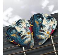 12 Pack Guitar Picks 3 Different Thickness Plectrums with Storage Box Forrest Gump Guitar Picks Medium Thin Accessories (0.46mm, 0.71mm, 0.96mm)