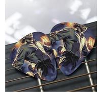 12 Pack Guitar Picks 3 Different Thickness Plectrums with Storage Box Halloween The Curse of Michael Myers Guitar Picks Medium Thin Accessories (0.46mm, 0.71mm, 0.96mm)