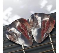 12 Pack Guitar Picks 3 Different Thickness Plectrums with Storage Box Michael Jackson Guitar Picks Medium Thin Accessories (0.46mm, 0.71mm, 0.96mm)
