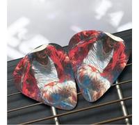 12 Pack Guitar Picks 3 Different Thickness Plectrums with Storage Box Michael Jackson Guitar Picks Medium Thin Accessories (0.46mm, 0.71mm, 0.96mm)