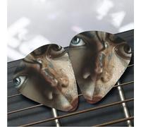 12 Pack Guitar Picks 3 Different Thickness Plectrums with Storage Box Michael Jackson Guitar Picks Medium Thin Accessories (0.46mm, 0.71mm, 0.96mm)