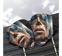 12 Pack Guitar Picks 3 Different Thickness Plectrums with Storage Box Michael Jackson Guitar Picks Medium Thin Accessories (0.46mm, 0.71mm, 0.96mm)