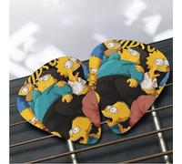 12 Pack Guitar Picks 3 Different Thickness Plectrums with Storage Box the simpsons Guitar Picks Medium Thin Accessories (0.46mm, 0.71mm, 0.96mm)