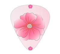 12 Pack Guitar Picks Blooming carnations Print Plectrums With Organizer Storage Box Thin Medium Heavy, For Guitar Bass
