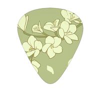 12 Pack Guitar Picks Cartoon Begonia Print Plectrums With Organizer Storage Box Thin Medium Heavy, For Guitar Bass