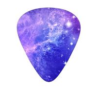 12 Pack Guitar Picks,Colorful Nebula Galaxy 3 Different Thickness Guitar Pick Plectrums For Bass,Ukulele,Electric,Acoustic Guitar
