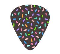 12 Pack Guitar Picks,Colorful Sprinkles 3 Different Thickness Guitar Pick Plectrums For Bass,Ukulele,Electric,Acoustic Guitar