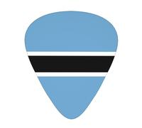 12 Pack Guitar Picks Flag of Botswana Print Plectrums With Organizer Storage Box Thin Medium Heavy, For Guitar Bass