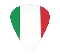 12 Pack Guitar Picks italy flag Print Plectrums With Organizer Storage Box Thin Medium Heavy, For Guitar Bass