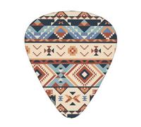 12 Pack Guitar Picks,Navajo American Indian Pattern 3 Different Thickness Guitar Pick Plectrums For Bass,Ukulele,Electric,Acoustic Guitar
