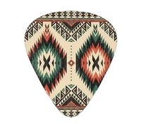 12 Pack Guitar Picks,Navajo American Pattern 3 Different Thickness Guitar Pick Plectrums For Bass,Ukulele,Electric,Acoustic Guitar