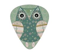12 Pack Guitar Picks,Owl Cute Wisdom Pattern 3 Different Thickness Guitar Pick Plectrums For Bass,Ukulele,Electric,Acoustic Guitar