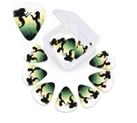 12 Pack Guitar Picks Personalized Guitar Picks with Organizer Storage Box Guitar Plectrum Animated Mermaid Kissing Fish Guitar Pick Set Guitar Accessories for Bass Electric Ukulele Guitar Players