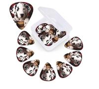 12 Pack Guitar Picks Personalized Guitar Picks with Organizer Storage Box Guitar Plectrum Dalmatian puppy Guitar Pick Set Guitar Accessories for Bass Electric Ukulele Guitar Players