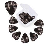 12 Pack Guitar Picks Personalized Guitar Picks with Organizer Storage Box Guitar Plectrum French bulldog Guitar Pick Set Guitar Accessories for Bass Electric Ukulele Guitar Players