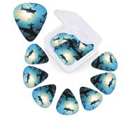 12 Pack Guitar Picks Personalized Guitar Picks with Organizer Storage Box Guitar Plectrum Hammerhead Sharks Guitar Pick Set Guitar Accessories for Bass Electric Ukulele Guitar Players