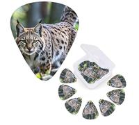 12 Pack Guitar Picks Personalized Guitar Plectrums 3 Different Thickness,4Pcs 0.46mm, 4Pcs 0.71mm, 4Pcs 0.96mm Wild bobcat Guitars Picks Electric Guitars Bass Pick Accessories