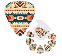 12 Pack Guitar Picks Personalized Guitar Plectrums 3 Different Thickness,4Pcs 0.46mm, 4Pcs 0.71mm, 4Pcs 0.96mm Native American Guitars Picks Electric Guitars Bass Pick Accessories