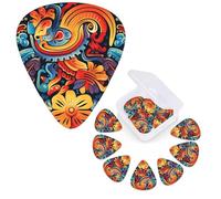 12 Pack Guitar Picks Personalized Guitar Plectrums 3 Different Thickness,4Pcs 0.46mm, 4Pcs 0.71mm, 4Pcs 0.96mm Mexican Guitars Picks Electric Guitars Bass Pick Accessories