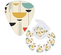 12 Pack Guitar Picks Personalized Guitar Plectrums 3 Different Thickness,4Pcs 0.46mm, 4Pcs 0.71mm, 4Pcs 0.96mm mid century modern prints Guitars Picks Electric Guitars Bass Pick Accessories