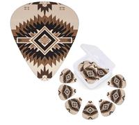 12 Pack Guitar Picks Personalized Guitar Plectrums 3 Different Thickness,4Pcs 0.46mm, 4Pcs 0.71mm, 4Pcs 0.96mm Native American Guitars Picks Electric Guitars Bass Pick Accessories