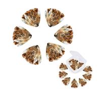 12 Pack Guitar Picks Personalized Guitar Plectrums with Organizer Storage Box Cute little animal lion Guitar Pick Bass Pick Plectrum for Acoustic Electric Guitar Pick (0.46mm, 0.71mm, 0.96mm)