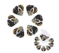 12 Pack Guitar Picks Personalized Guitar Plectrums with Organizer Storage Box Cute springer spaniel Guitar Pick Bass Pick Plectrum for Acoustic Electric Guitar Pick (0.46mm, 0.71mm, 0.96mm)
