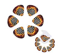 12 Pack Guitar Picks Personalized Guitar Plectrums with Organizer Storage Box Dart Board Guitar Pick Electric Guitar Picks Plectrum for Acoustic Guitar Bass Pick (0.46mm, 0.71mm, 0.96mm)
