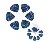 12 Pack Guitar Picks Personalized Guitar Plectrums with Organizer Storage Box DNA Genetic Helix Guitar Pick Electric Guitar Picks Plectrum for Acoustic Guitar Bass Pick (0.46mm, 0.71mm, 0.96mm)