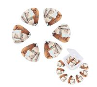 12 Pack Guitar Picks Personalized Guitar Plectrums with Organizer Storage Box Llama Alpaca Guitar Pick Electric Guitar Picks Plectrum for Acoustic Guitar Bass Pick (0.46mm, 0.71mm, 0.96mm)