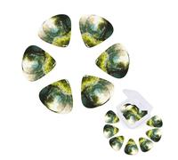 12 Pack Guitar Picks Personalized Guitar Plectrums with Organizer Storage Box Woodland Land Flower Guitar Pick Bass Pick Plectrum for Acoustic Electric Guitar Pick (0.46mm, 0.71mm, 0.96mm)