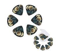 12 Pack Guitar Picks Personalized Guitars Plectrums with Organizer Storage Box Dandelion Flowers in the Sky Guitar Pick Bass Picks Plectrum for Acoustic Electric Guitars Pick (0.46mm, 0.71mm, 0.96mm)