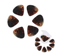 12 Pack Guitar Picks Personalized Guitars Plectrums with Organizer Storage Box Wild Wolf in the Fire Guitar Pick Bass Picks Plectrum for Acoustic Electric Guitars Pick (0.46mm, 0.71mm, 0.96mm)