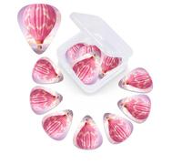 12 Pack Guitar Picks Plectrums with Organizer Storage Box Hot Air Balloon Guitar Pick Thin, Medium & Heavy Bass Picks for Electric Acoustic Ukulele Guitars Gift for Men Women