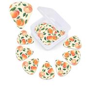 12 Pack Guitar Picks Plectrums with Organizer Storage Box Peach Guitar Pick Thin, Medium & Heavy Bass Picks for Electric Acoustic Ukulele Guitars Gift for Men Women