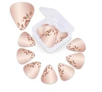 12 Pack Guitar Picks Plectrums with Organizer Storage Box Rose Gold Wallpaper Guitar Pick Thin, Medium & Heavy Bass Picks for Electric Acoustic Ukulele Guitars Gift for Men Women