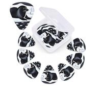 12 Pack Guitar Picks Plectrums with Organizer Storage Box Seals on ice Guitar Pick Thin, Medium & Heavy Bass Picks for Electric Acoustic Ukulele Guitars Gift for Men Women