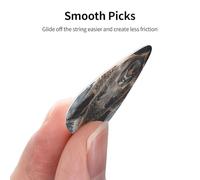 12 Pack Guitar Picks Plectrums with Organizer Storage Box Wild Boar Guitar Pick Thin, Medium & Heavy Bass Picks for Electric Acoustic Ukulele Guitars Gift for Men Women