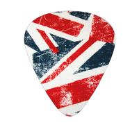12 Pack Guitar Picks,Vintage Union Jack Flag 3 Different Thickness Guitar Pick Plectrums For Bass,Ukulele,Electric,Acoustic Guitar
