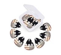 12 Pack Guitar Picks With Organizer Box Armed Forces Day American Bass Picks Thin, Medium & Heavy 3 Different Thickness Celluloid Plectrums For Electric Acoustic Guitars Ukulele Bass, Guitar Gifts