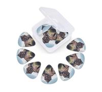 12 Pack Guitar Picks With Organizer Box Armenian Church Bass Picks Thin, Medium & Heavy 3 Different Thickness Celluloid Plectrums For Electric Acoustic Guitars Ukulele Bass, Guitar Gifts