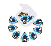 12 Pack Guitar Picks With Organizer Box Evil Eye Bass Picks Thin, Medium & Heavy 3 Different Thickness Celluloid Plectrums For Electric Acoustic Guitars Ukulele Bass, Guitar Gifts