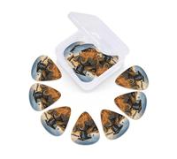 12 Pack Guitar Picks With Organizer Box Farm Tractor Harvest Bass Picks Thin, Medium & Heavy 3 Different Thickness Celluloid Plectrums For Electric Acoustic Guitars Ukulele Bass, Guitar Gifts