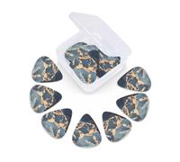 12 Pack Guitar Picks With Organizer Box Grand Canyon Arizona Bass Picks Thin, Medium & Heavy 3 Different Thickness Celluloid Plectrums For Electric Acoustic Guitars Ukulele Bass, Guitar Gifts