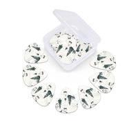 12 Pack Guitar Picks With Organizer Box Ski Lift With Fir Tree Bass Picks Thin, Medium & Heavy 3 Different Thickness Celluloid Plectrums For Electric Acoustic Guitars Ukulele Bass, Guitar Gifts