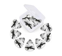 12 Pack Guitar Picks With Organizer Box World War Bass Picks Thin, Medium & Heavy 3 Different Thickness Celluloid Plectrums For Electric Acoustic Guitars Ukulele Bass, Guitar Gifts