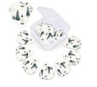 12 Pack Guitar Picks with Organizer Storage Box, 0.46mm, 0.71mm, 0.96mm Thin Medium Heavy Bass Plectrum, Ski Lift With Fir Tree Guitar Picks for Acoustic Ukulele Guitar Accessories
