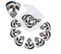 12 Pack Guitar Picks with Organizer Storage Box, 0.46mm, 0.71mm, 0.96mm Thin Medium Heavy Bass Plectrum, Shih Tzu Dog Guitar Picks for Acoustic Ukulele Guitar Accessories