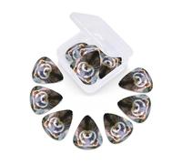 12 Pack Guitar Picks with Organizer Storage Box 3 Different Thickness Hairy Ferret Guitar Picks Plectrums for Bass Electric Acoustic Christmas Gifts Includes 0.46mm, 0.71mm, 0.96mm