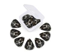 12 Pack Guitar Picks with Organizer Storage Box 3 Different Thickness Polka Dots and Dogs Guitar Picks Plectrums for Bass Electric Acoustic Christmas Gifts Includes 0.46mm, 0.71mm, 0.96mm